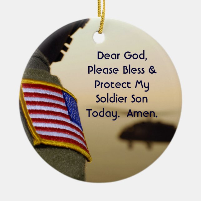 Soldier Prayer Ornament Son (Framsidan)