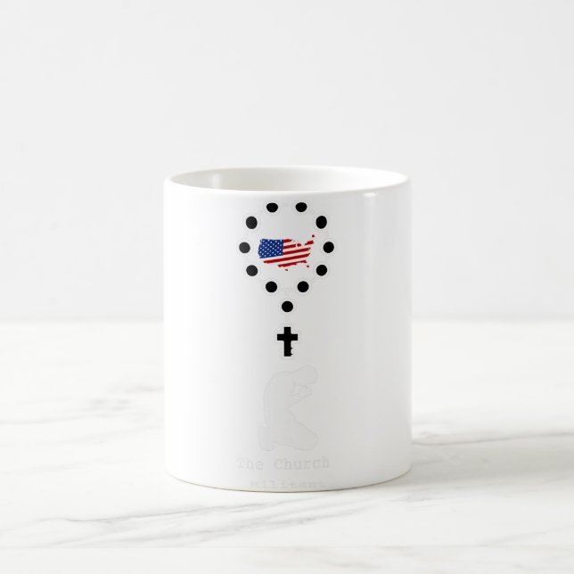 Soldier Prayer Rosary Pärlor United Stater America Kaffemugg (Center)