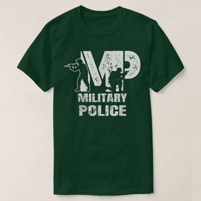 Soldier Retired Veteran MP Military Police Policem T Shirt (Design framsida)