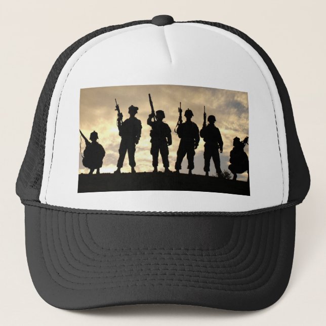 Soldier Silhouettes Truckerkeps (Framsida)