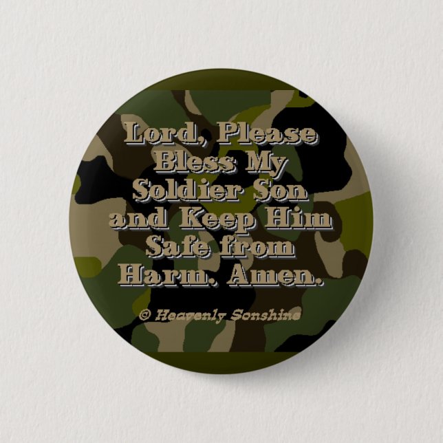 Soldier Son Prayer Knapp (Framsida)