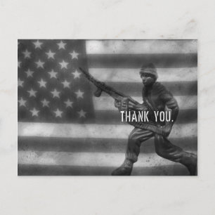 Soldier Tack Postcard Vykort
