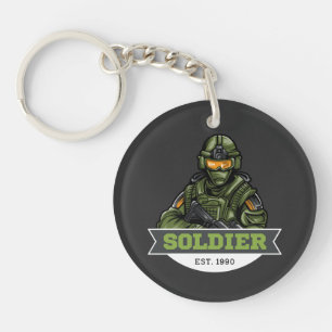 Soldier taktisk logotyp – Militär emblemdesign