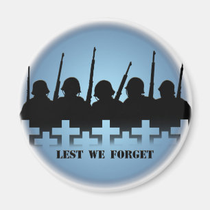 Soldier Tribute Magnet Lest Vi glömmer Krig-gåvor
