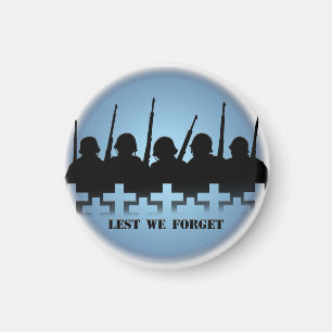 Soldier Tribute Magnet Lest Vi glömmer Krig-gåvor