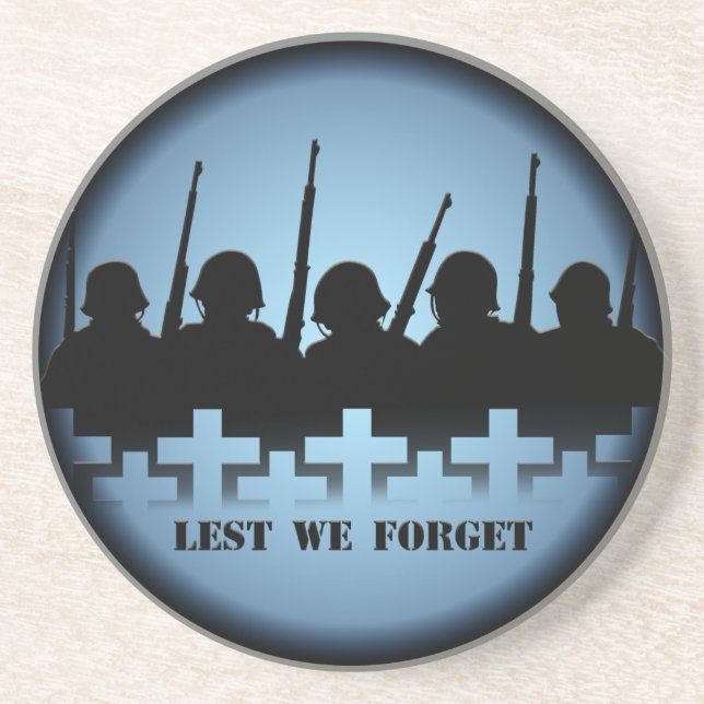 Soldier Tribute Underlägg mindre vi glömmer Krig D (Framsidan)