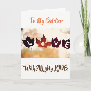 ***SOLDIER VID THANKSGIVING*** ÖNSKAR HÄR. HELGKORT