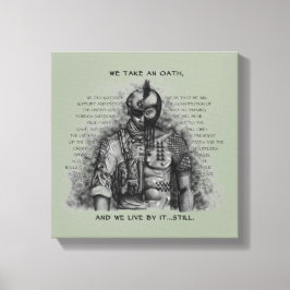 Soldier Warrior - Oath Customize Background Färg Canvastryck