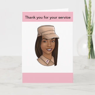 SoldierGirl Greeting Card Helgkort
