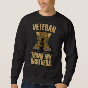 Soldiers Combat Boots Veterans Citote Honor Pride Lång Ärmad Tröja
