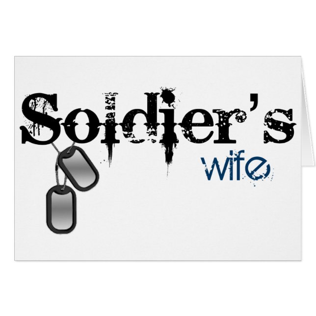 Soldiers fru hälsningskort (Framsidan Horizontal)