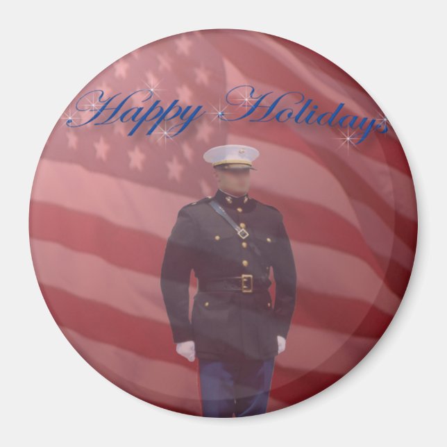 Soldiers Glad helg Magnet (Framsidan)