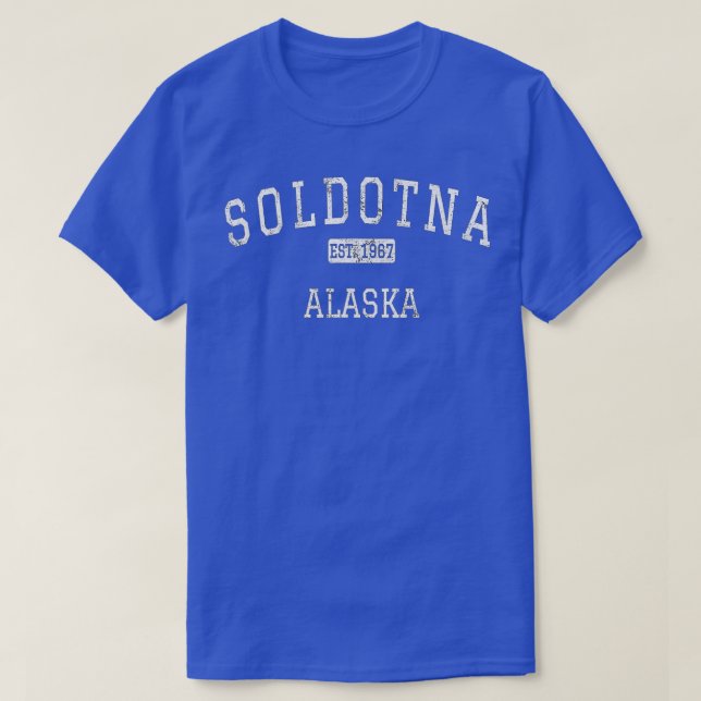 Soldotna Alaska AK Vintage T Shirt (Design framsida)