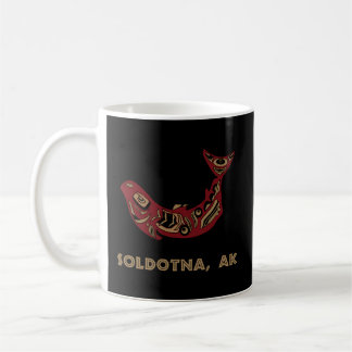 Soldotna Alaska Native Indian Salmon Fish Kaffemugg