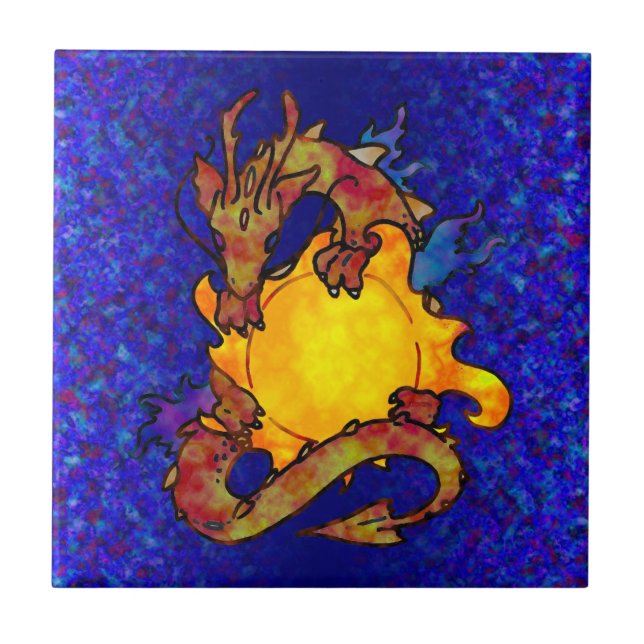 Soldrake Kakelplatta (Framsidan)