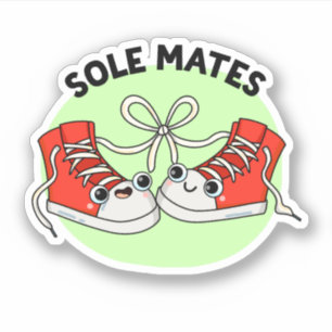 Sole Mates Funny Shoe Pun Klistermärken