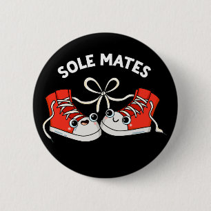 Sole Mates Funny Shoe Pun Mörk BG Knapp
