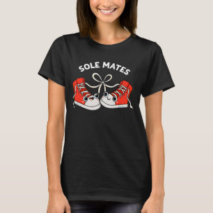 Sole Mates Funny Shoe Pun Mörk BG T Shirt