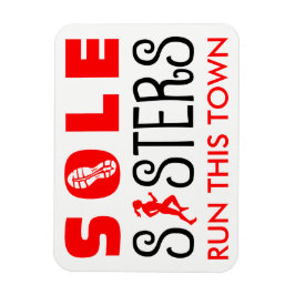 Sole Sisters Springa denna stad Magnet
