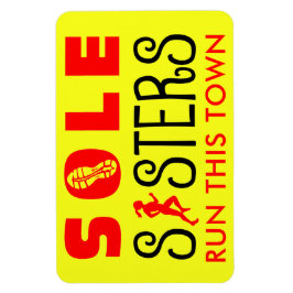 Sole Sisters Springa denna stad Magnet