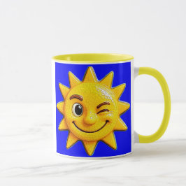 Soleil avec clin d'oeil mugg