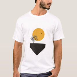 Soleil minimaliste avec arbre 🌞🌿 t shirt