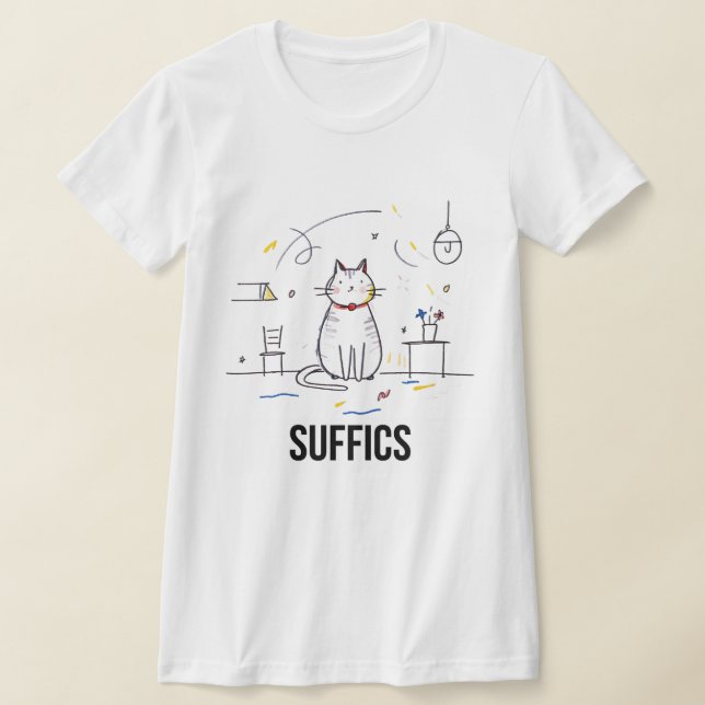 Solemn Cat | LIVSMEDEL T Shirt (Laydown)