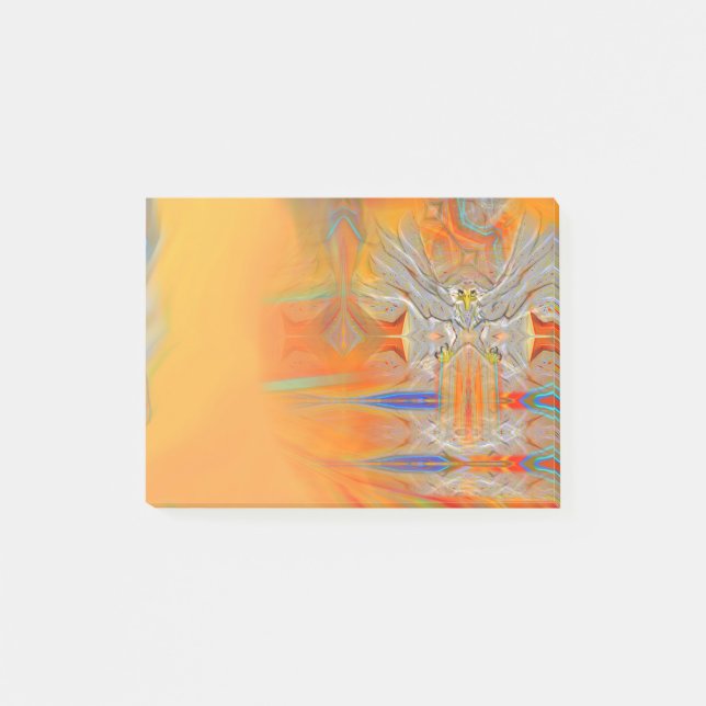 Solemnly örnuppsving in mot resningsolen post-it block (Framsida)