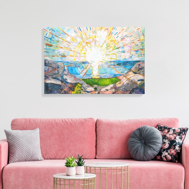 Solen 1909 | Edvard Munch | Canvastryck (Insitu (Vardagsrum))
