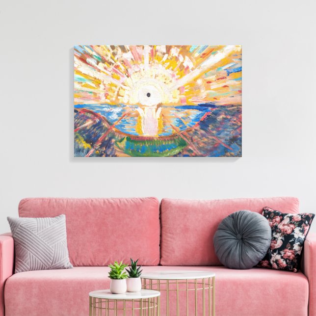 Solen 1912 | Edvard Munch | Canvastryck (Insitu (Vardagsrum))