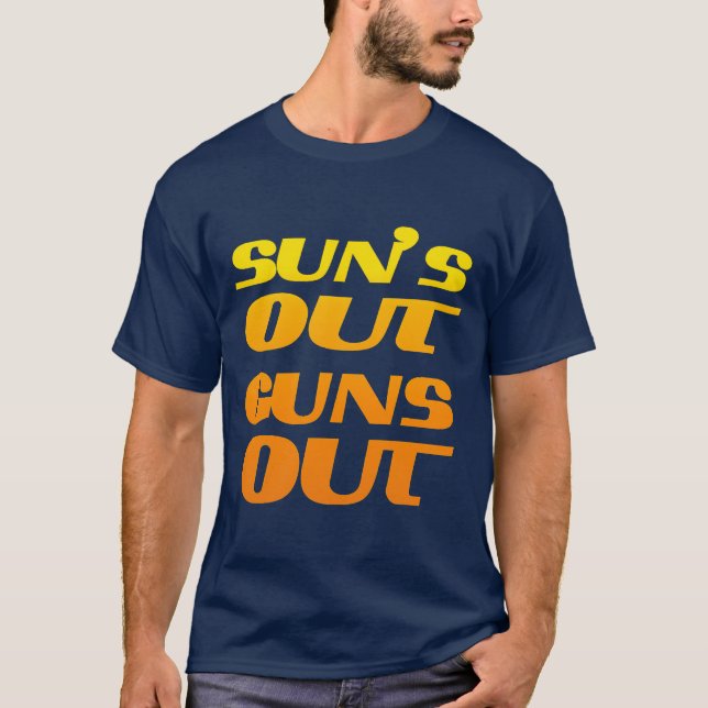 SOLEN ÄR UTE, KANONERNA ÄR UTE KONDITION OCH GYM TEE (Framsida)