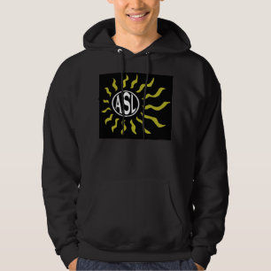 Solen av ASL Tröja Med Luva