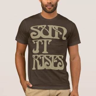 Solen bryner det löneförhöjningar T-tröja T-shirt
