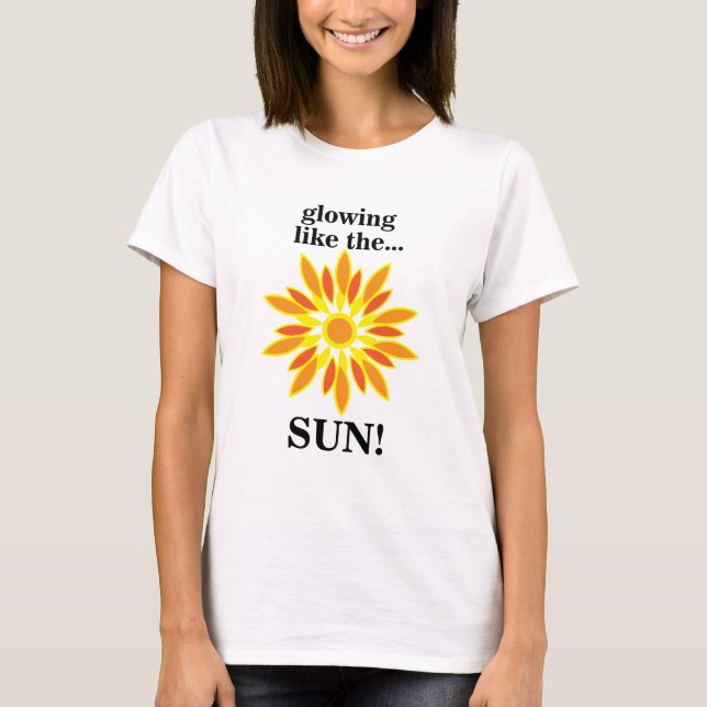 Solen Glöder Som Solen T Shirt (Framsida)