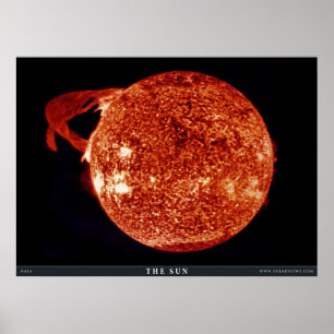 Solen - kolossal sol- prominens poster