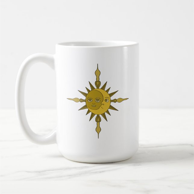 Solen och månen kaffemugg (Vänster)