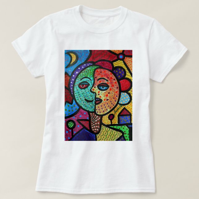 SOLEN OCH MÅNEN KOPPLAR IHOP TRÖJA (Design framsida)