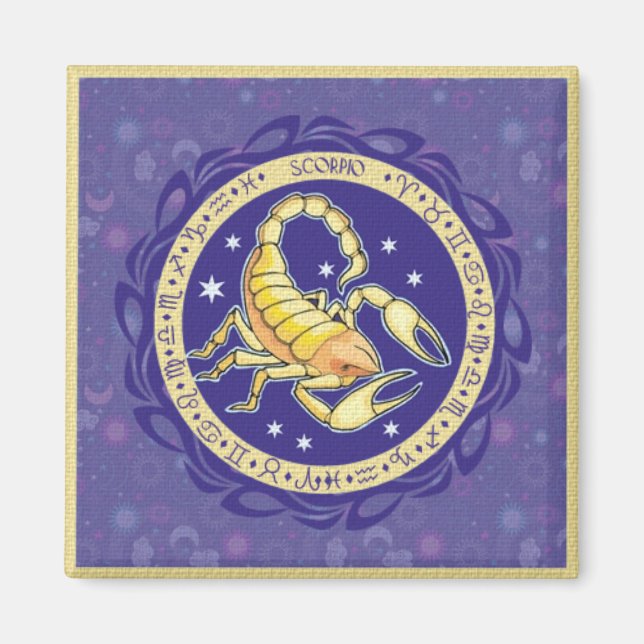 Solen undertecknar Scorpiomagneten Magnet (Framsidan)