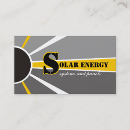 Solenergi alternativa källor visitkort