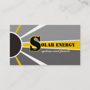 Solenergi alternativa källor visitkort