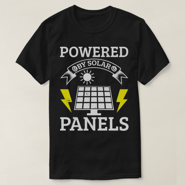 Solenergi - förnybar energi t shirt (Design framsida)