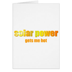 Solenergi Hett! Hälsningskort