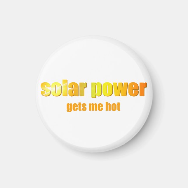 Solenergi Hett! Magnet (Framsidan)