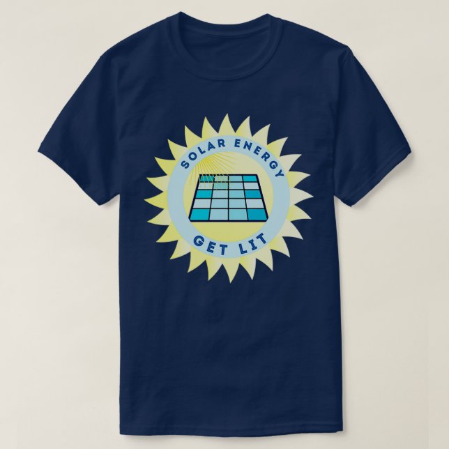 Solenergi tänd t shirt (Design framsida)