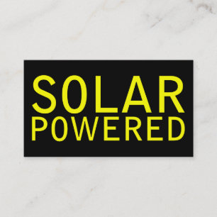 solenergidriven visitkort