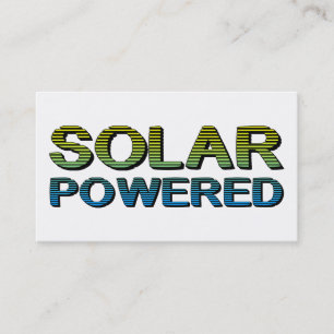 solenergidriven visitkort