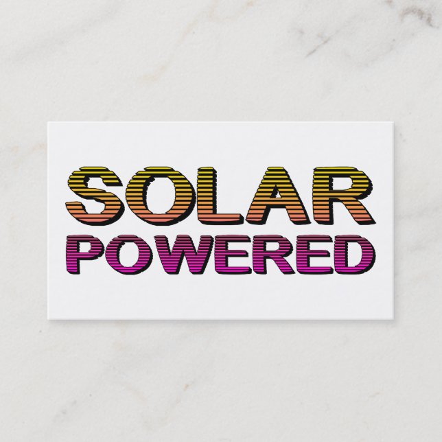 solenergidriven visitkort (Framsida)