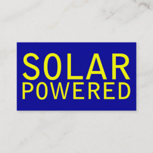 solenergidriven visitkort