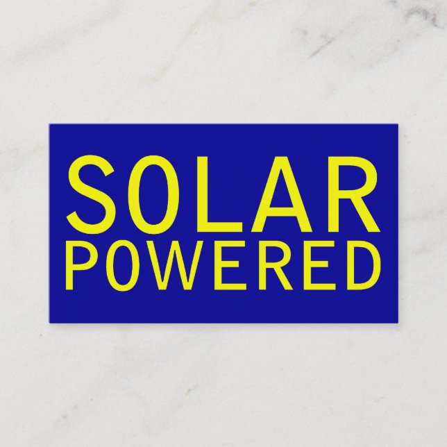 solenergidriven visitkort (Framsida)