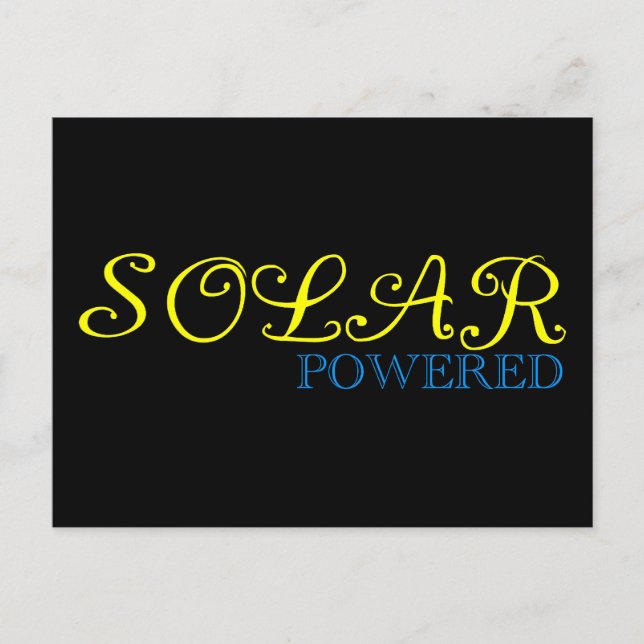 solenergidriven vykort (Framsida)